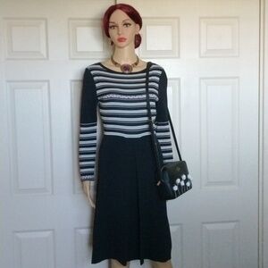 Nine West Kick Pleat Knit Dress.